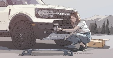 2025 Bronco Sport Exterior Sketch